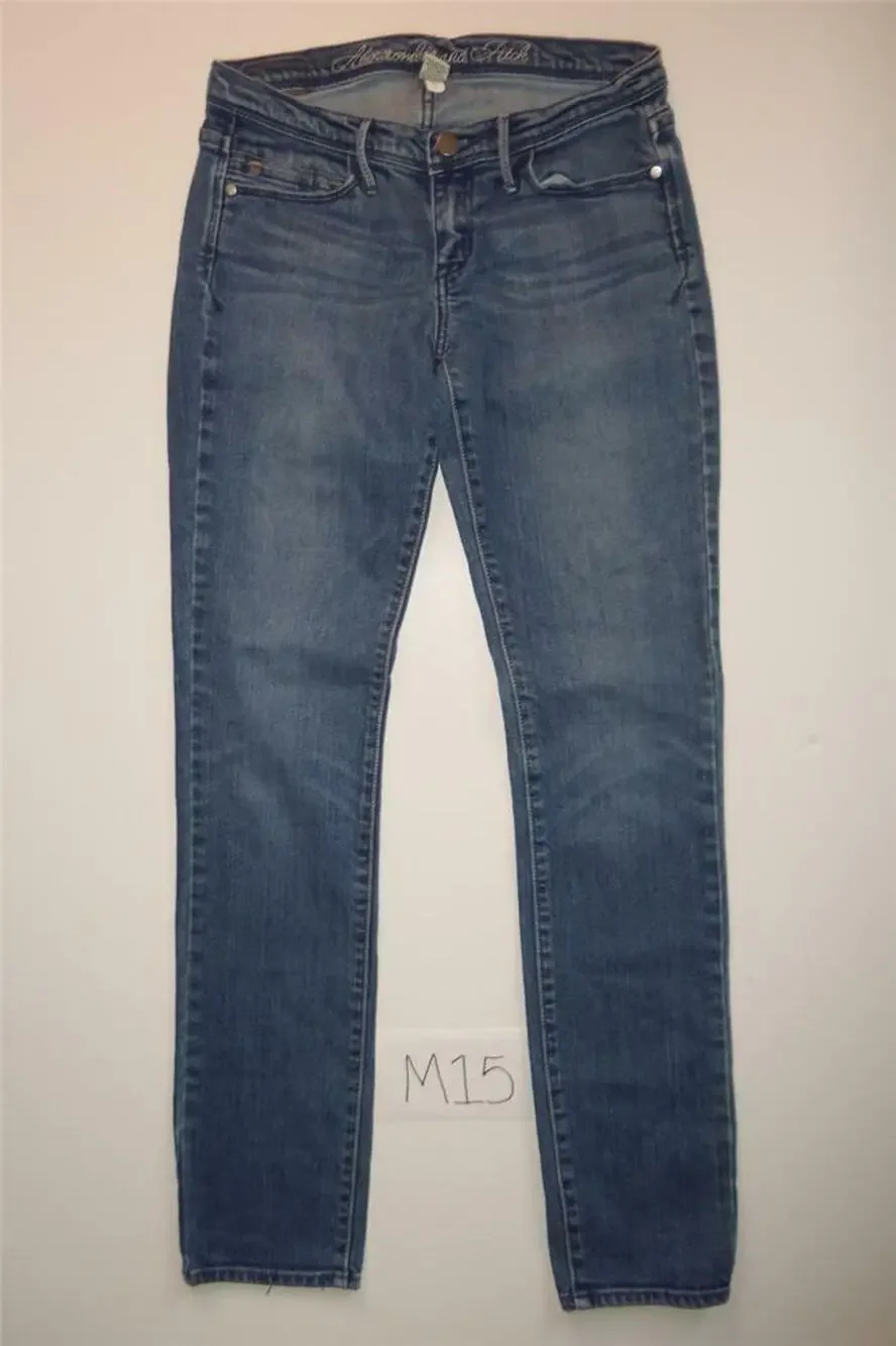 Abercrombie & Fitch Blue Jeans Size 2 Skinny Womens -0713M15